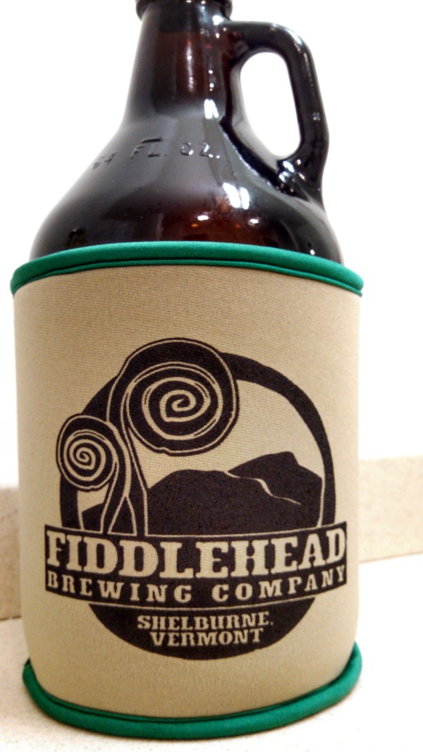 Fiddlehead growler coozie